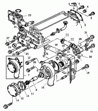 Насос водяной и термостат
